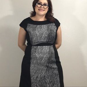 Anne Klein Black & White Shift Dress